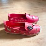 Karl Lagerfeld  Espadrille Shoes Flats Pink Embellished Cat Skull KL Logo 9.5 US Photo 1