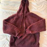 Love Tree Burgundy Teddy Sherpa Hoodie Size Small Photo 0