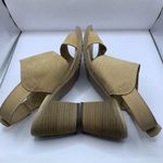 Sophia Milano  Tan Leather Stacked Heel Sandal Women Sz 9 E10 Photo 6