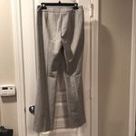 Sharagano  Suits Gray Pinstriped Suit Set Belted Jacket Size 4 EUC Photo 8