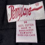 Vintage Penny Lane Jeans Short Bermuda High waist Retro Y2K 90s Black Short 14. Photo 4