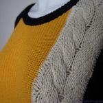 Moon & Madison women's color block cropped sweater, size M Black Size M Photo 6