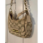 Coach Kristin Lurex Champagne Woven Hobo Shoulder Bag Purse Photo 1