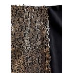 Lush Clothing Lush Womens Black Gold High Low Sequin Party Glam Mini Skirt Size Large Photo 3