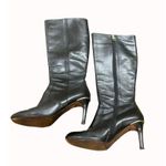 Coach Roma women’s black knee high leather boots shoes size 7B SKU 4138 Photo 3