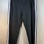 Aerie Black Track Pants with White Stripes SZ:XL Photo 0