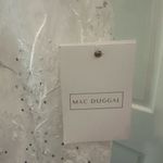 Mac Duggal  79337 White Beaded Sequin Floral Bridal Wedding Formal Gown NWT Photo 4