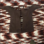 Y2K Baddie Bratz Whimsygoth Brown Real Leather Suede Buckles Pointed Toe Mid Calf Boots Booties Kitten heels Fold Over Cuffed Photo 7