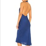 Young Fabulous and Broke NWT Young Fabulous & Broke Rebel Satin Halter Dress in Jewel Blue Size Medium Photo 7
