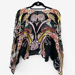 Free People ★  Bohemian “Beneath the Sea” Top/Blouse - Multicolored Black ★ Photo 5