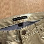 Boston Proper  Sparkly Green Pants Size 6 Cotton Polyester Blend Zip Fly Pockets Photo 1