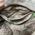 Coach  Leatherwear Hampton 5169 Khaki Cream and green canvas tote bag Photo 4