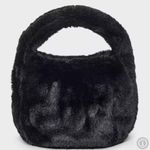 Wild Fable Mini Faux Fur Top Handle Bag NWT Black Photo 0