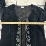 Snak Women's 100% Cotton Outer Embroidered‎ Velvet Long Sleeve Jacket [Size 10] Black Photo 7