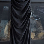 Lulus ⚜️ 3/$25 ⚜️ NWT  black strapless black maxi dress with sheer midsection, S Photo 0