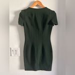 ZARA  Basic Bodycon Mini Dress in Olive Green Sz S Photo 4