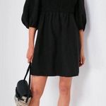 Tuckernuck 100% Linen Black Annie Smocked Mini Dress Size XS Photo 1