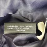 Source Unknown Dark Blue 100% Leather Fit and Flare Pants Photo 1