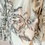 Zimmermann 100% Silk Floral Sheer Flowy Ruffle Blouse Size 1 Photo 13
