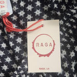 Raga Black and Oxblood Flirty Boho Mini Skirt NWT Size XS Boho Print Full Skirt Photo 6