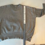 None Women's light tan Crew Neck Sweater oversized size Medium Photo 5