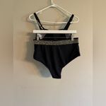 🔴High Waisted Bikini Push Up Top Black Size L Photo 4