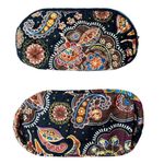 Vera Bradley  Quilted "Kensington" Sherry Handbag Tote‎ Brown Paisley Earth Tones Photo 3