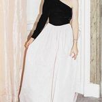 Antonio Melani NWT x Born on Fifth Blair One Shoulder Velvet Woven Taffeta dress Photo 4