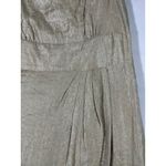 London Style Women Sheath Dress Shimmer Cocktail Party Formal Gold Metallic 16 Photo 2