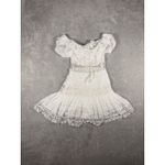 Free People  2 Cruel Intentions Dress White Crochet Lace‎ Flower Spring Summer Photo 2