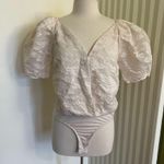 ASTR The Label - Colby Puff Sleeve Bodysuit in Cream Photo 3