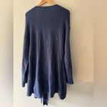 Aerie  Cozy Sweater Knit True Wrap Tie Dress Dusty Blue Wool Alpaca Blend Photo 5