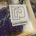 Paco Rabanne 1969 Nano chainmail shoulder bag Purple Silver Photo 5