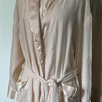 Victoria's Secret Victoria’s Secret Gold Label Cream Silk Robe Photo 0