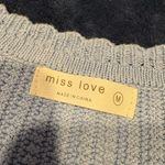 Miss Love Light blue Sleeveless Knit Tank Top Photo 2