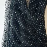 H:ours Revolve Behati Mini Dress Black Silver Dots small Photo 3