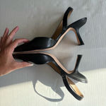 Antonio Melani  Kacy Slingback Leather Pumps size 9M leather heels black Photo 6