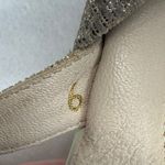 Amalfi Rangoni Wedge Sandals Pillow Feel Slingback Gold Sparkle Size 6 Photo 10