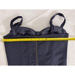 AQUA  Pinstripe Bustier Crop Top‎ Sleeveless Lined Party Clubwear Photo 5