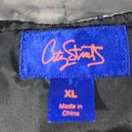 City Streets PUFFER VEST W/HOOD POCKETS ZIP CLOSE WOMEN XL BLACK/GRAY PREOWNED Photo 7
