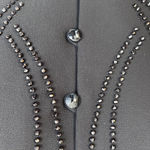 Dressbarn Collection Beaded Embellished Bell Cuff Dressy Cocktail Jacket SZ 16W Black Photo 4