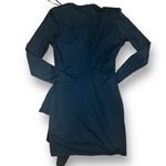 superdown Revolve  ruched black womens dress size medium bodycon V-neck Photo 7