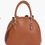 Crocci Bow Satchel Crossbody Bag Braided Handle Designer Purse Brown Photo 0