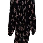 City Chic  Black  Floral Budding Romance Long Sleeve Hi Low  Top Size L/20 ( 3X ) Photo 0