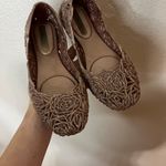 Melissa  x Campana rose gold glitter rosette flats WOMENS 6 Photo 3