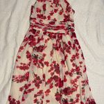 Evan Picone Red Floral Dress Photo 0