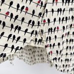 Jane and Delancey  Bird on a Wire Blouse 1X Rayon Button Down Roll Tab‎ Sleeve Photo 3