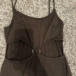 Brown Ribbed Dress Photo 1