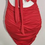 Red Cut Out Mini Dress Size Small Red Bodycon Mini Dress with Cut Photo 3