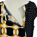 Worthington 2X-Large Top Geometric Cap Sleeve Stretch Wide Neck Rear Zipper Photo 4